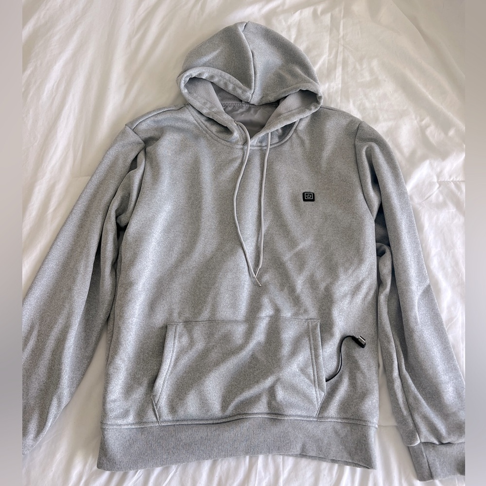 Grey Zipy Heated Hoodie